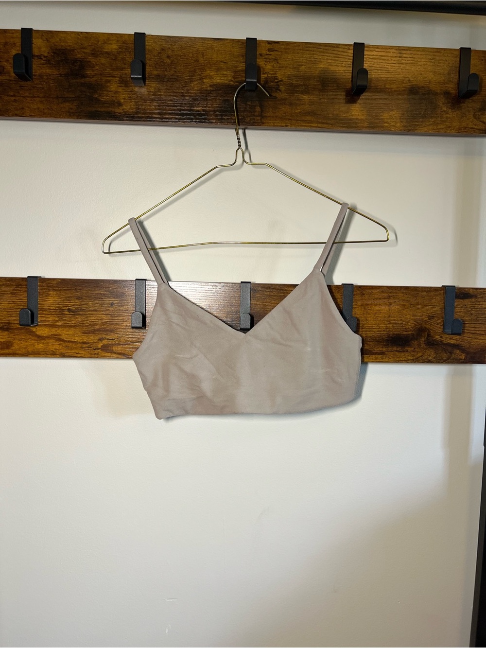 TNA Taupe V-Neck Bralette